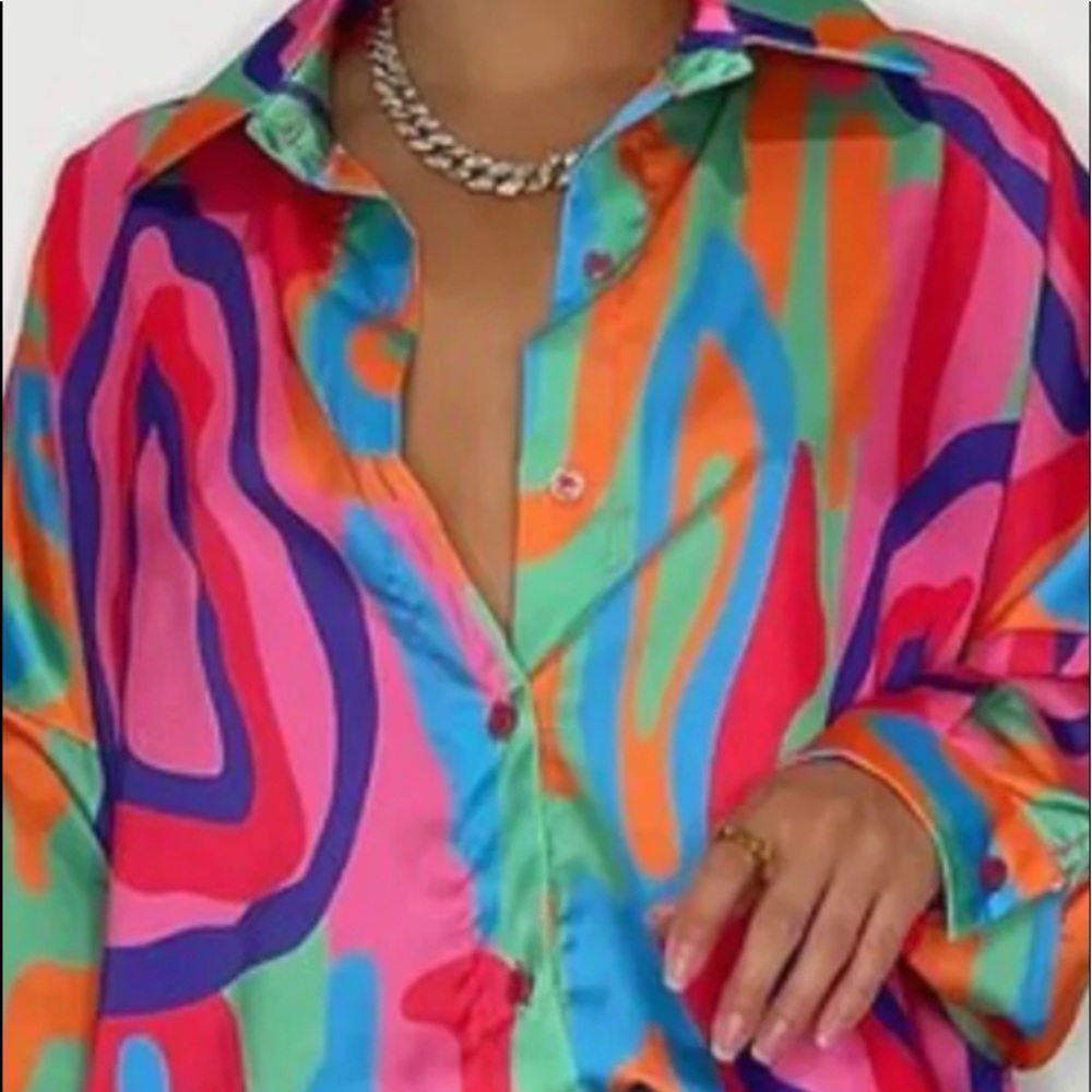 NEW Multi Color Blouse - Picture 5 of 5